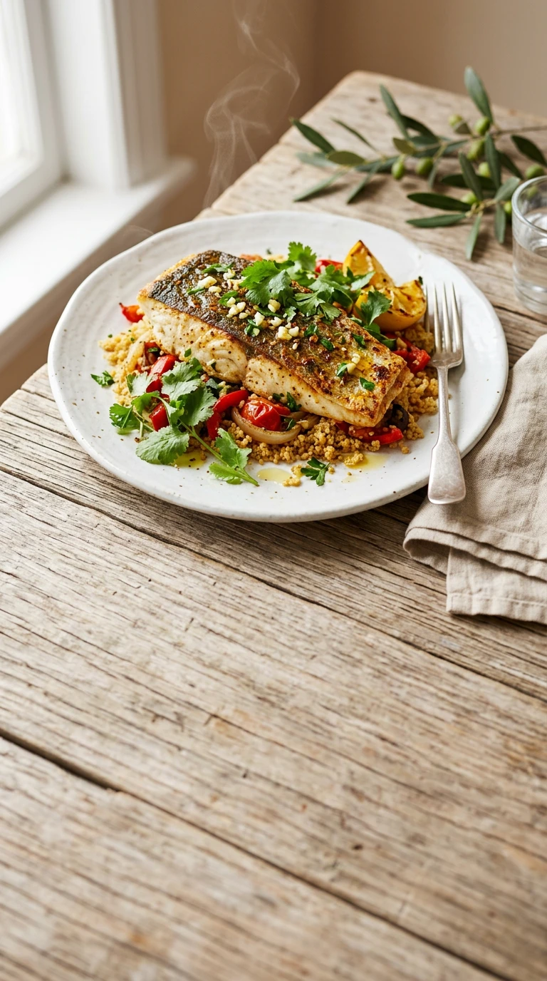 Barramundi mit marokkanischen Gewürzen