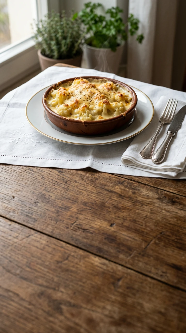 Blumenkohlgratin mit Béchamel