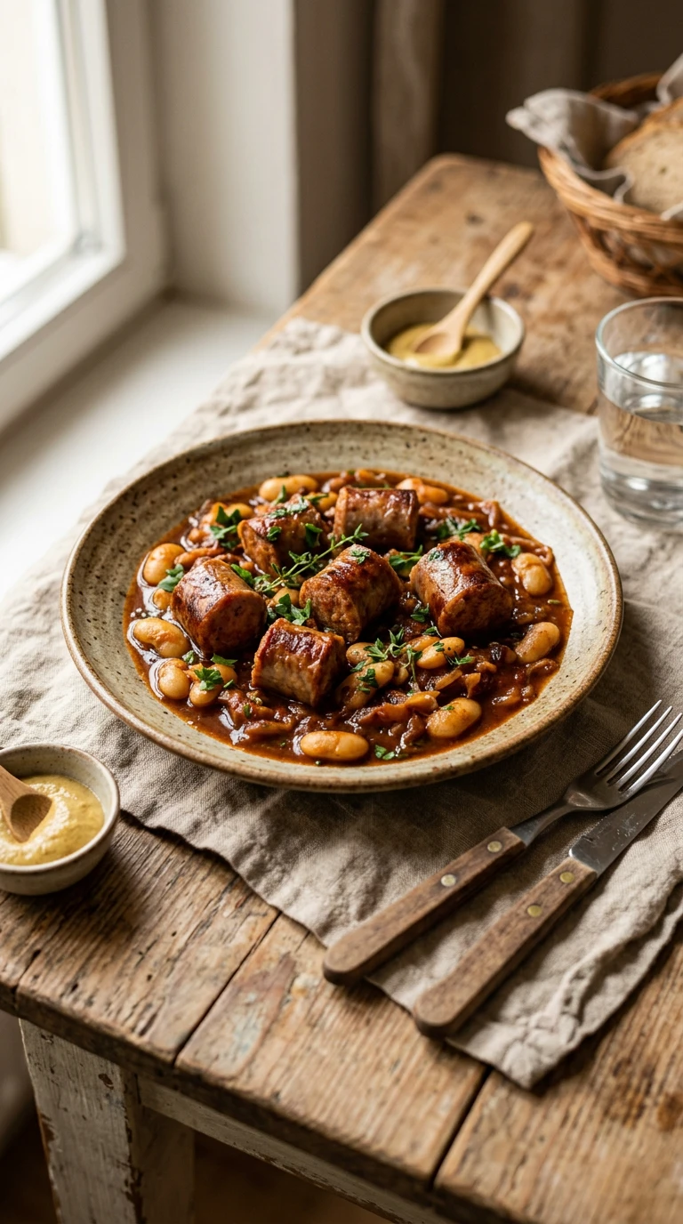 Bean & Sausage Hotpot