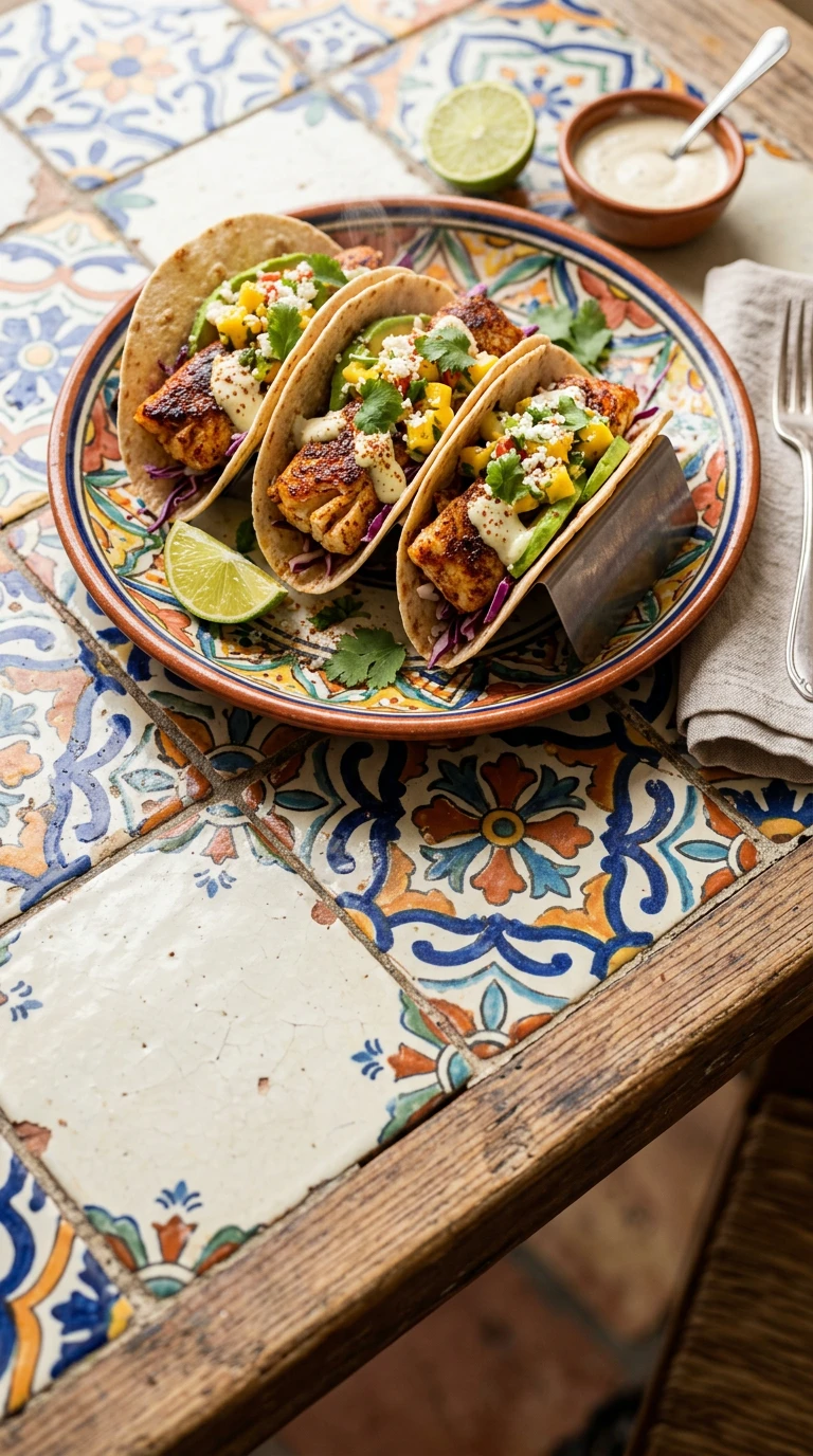 Cajun-gewürzte Fisch-Tacos
