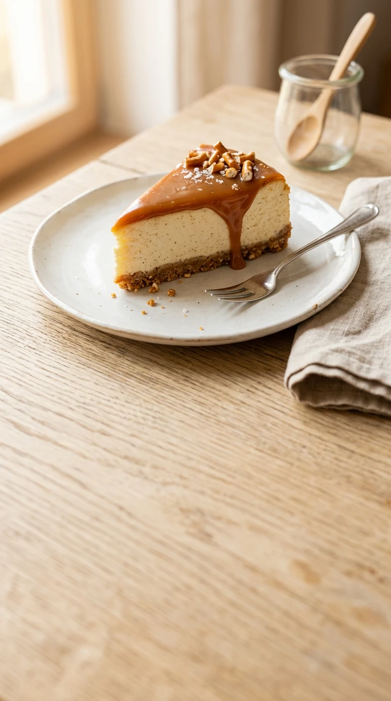 Cheesecake au caramel salé