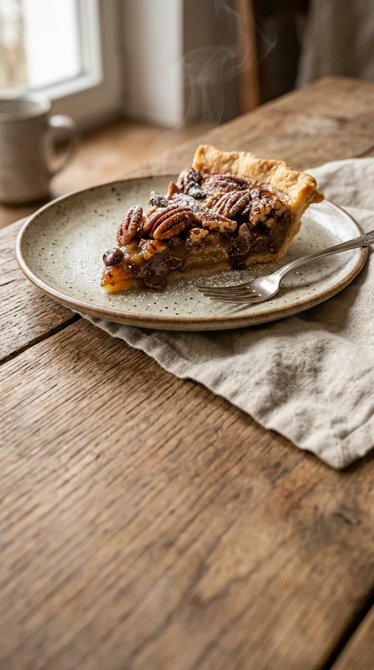 Tarte aux pacanes et pépites de chocolat