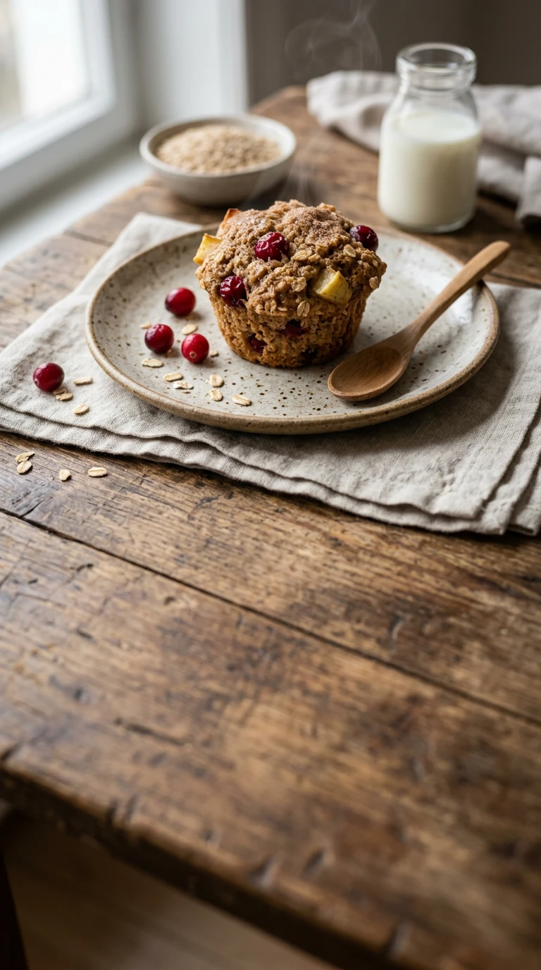 Chunky Cran Apple Bran Muffins