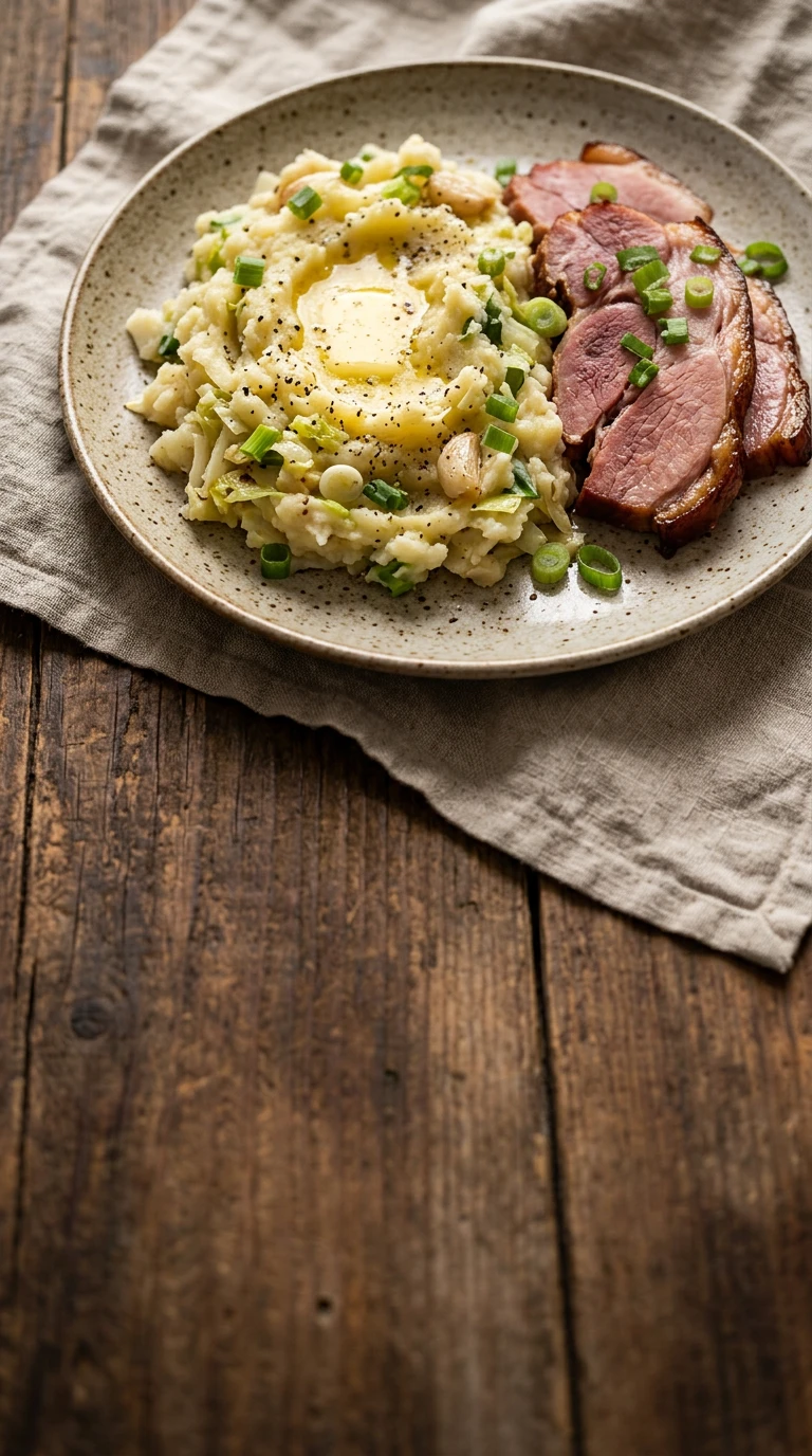 Colcannon mit Eisbein-Schinken