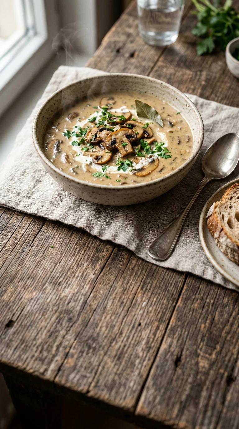 Cremige Champignon‑Suppe