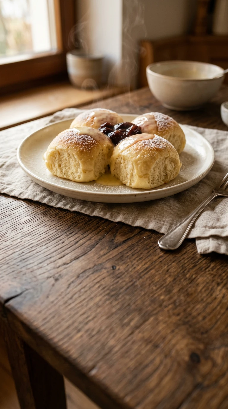 Steamed Yeast Dumplings (Dampfnudeln)