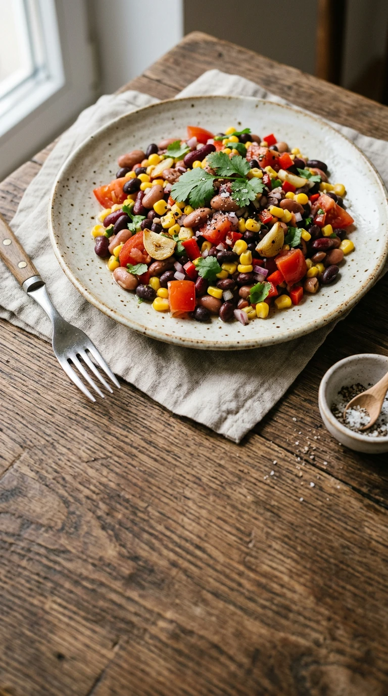 Drei-Bohnen-Confetti-Salat