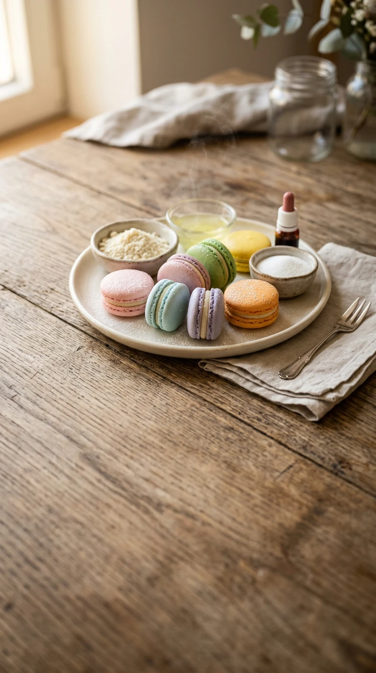 Einfache französische Macarons