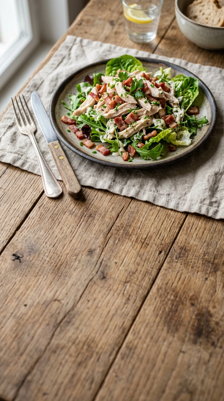 Salade de poulet simple
