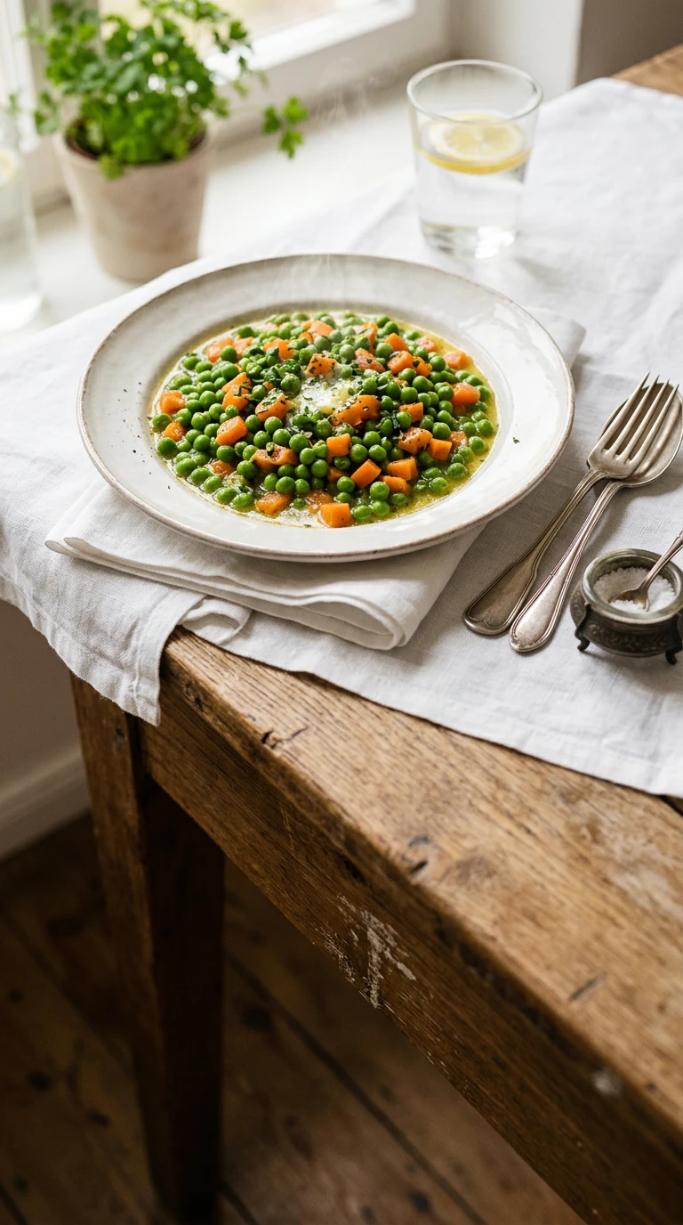 Erbsen nach flämischer Art