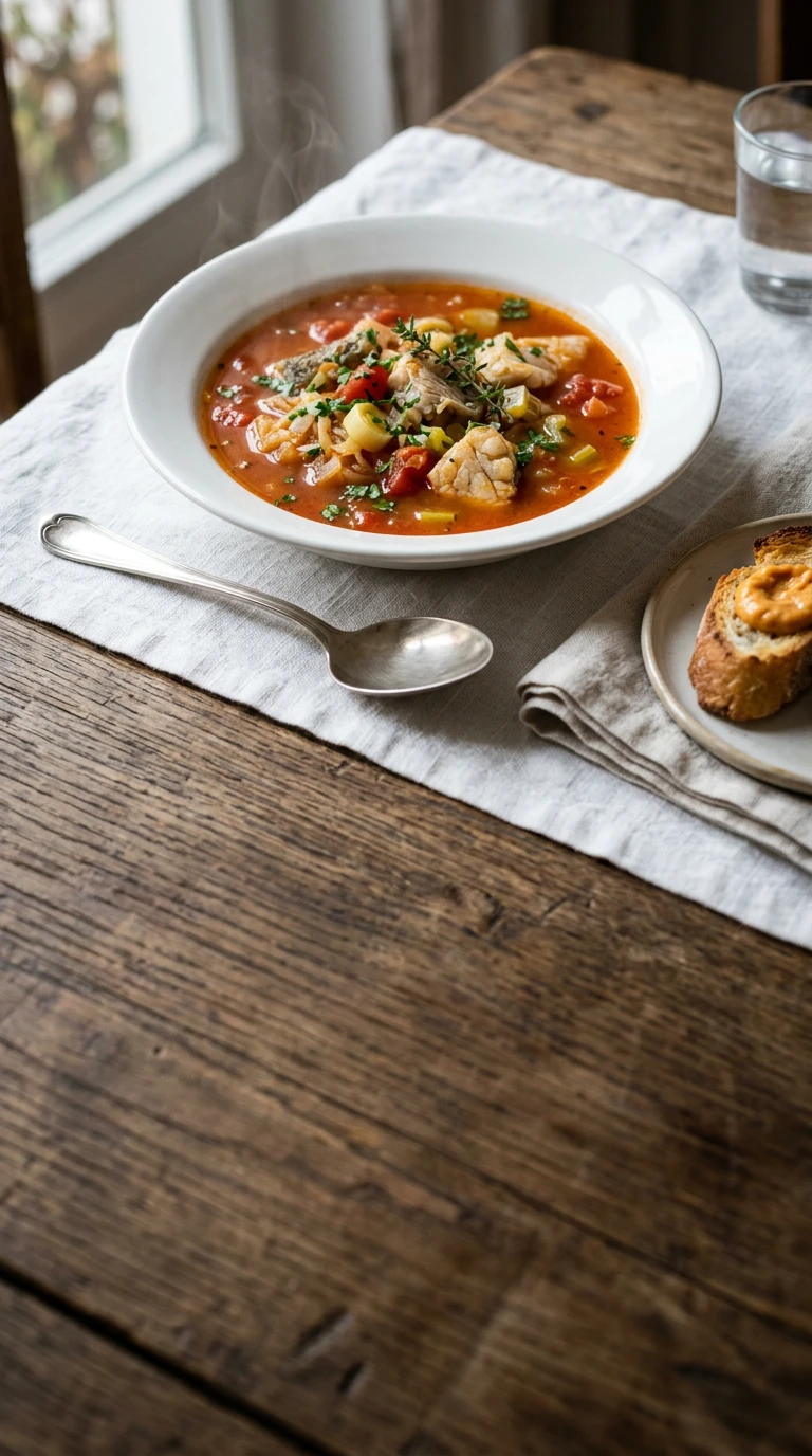 Fischsuppe „à la provençale“