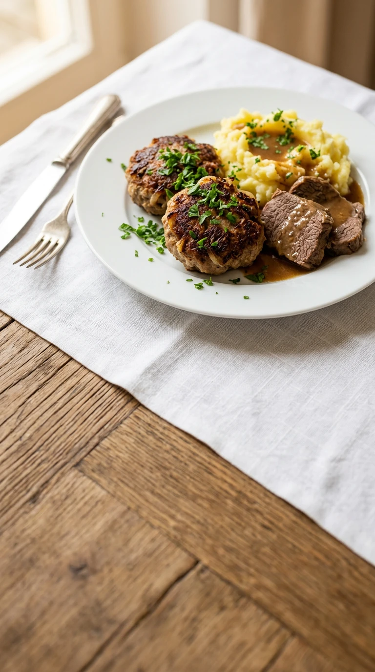 Fricadelle with cooked beef