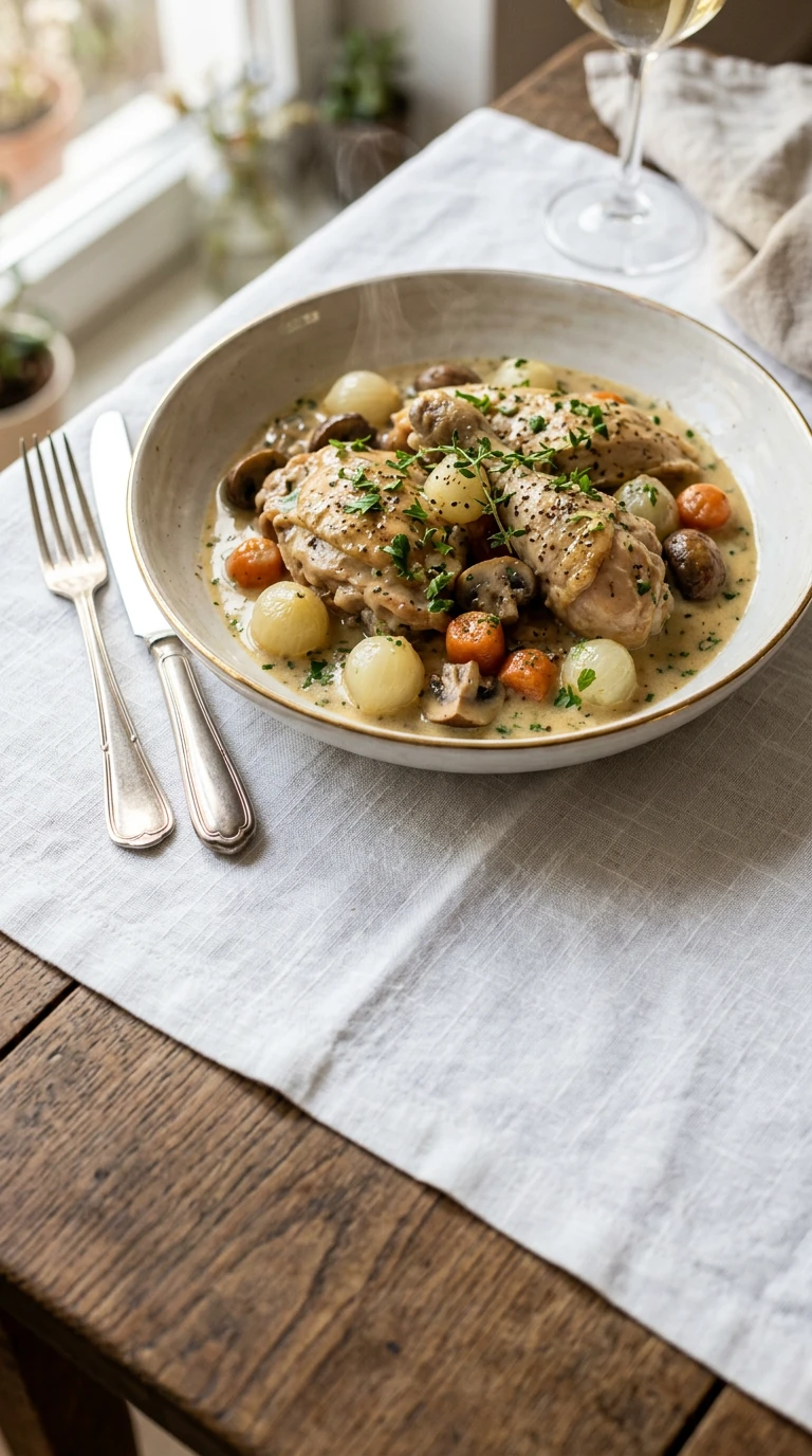 Fricassée de Poulet Ménagère