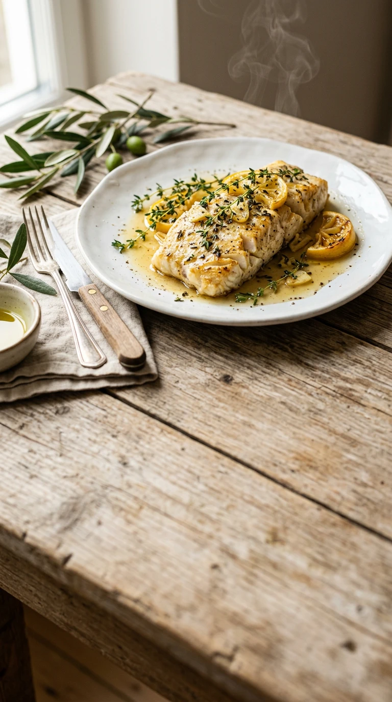 Baked Lemon Thyme Halibut