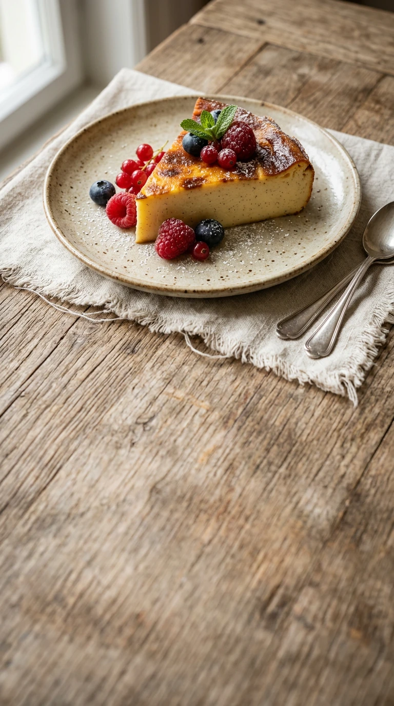 Gebackener Vanillepudding