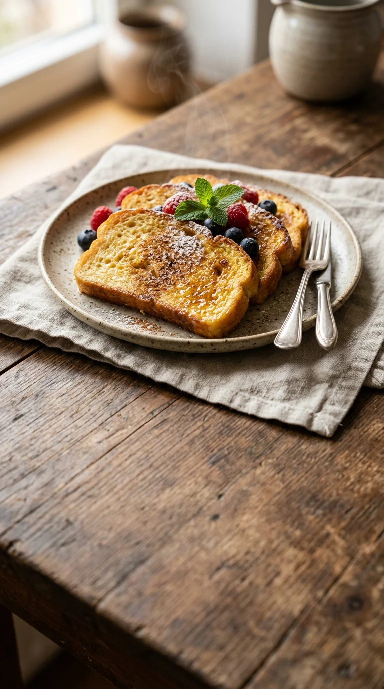 Baked White Bread (bread pudding-style)