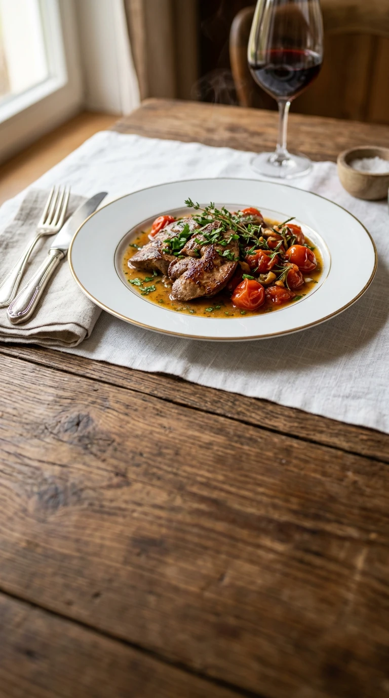 Gebratene Geflügelleber à la Provençale