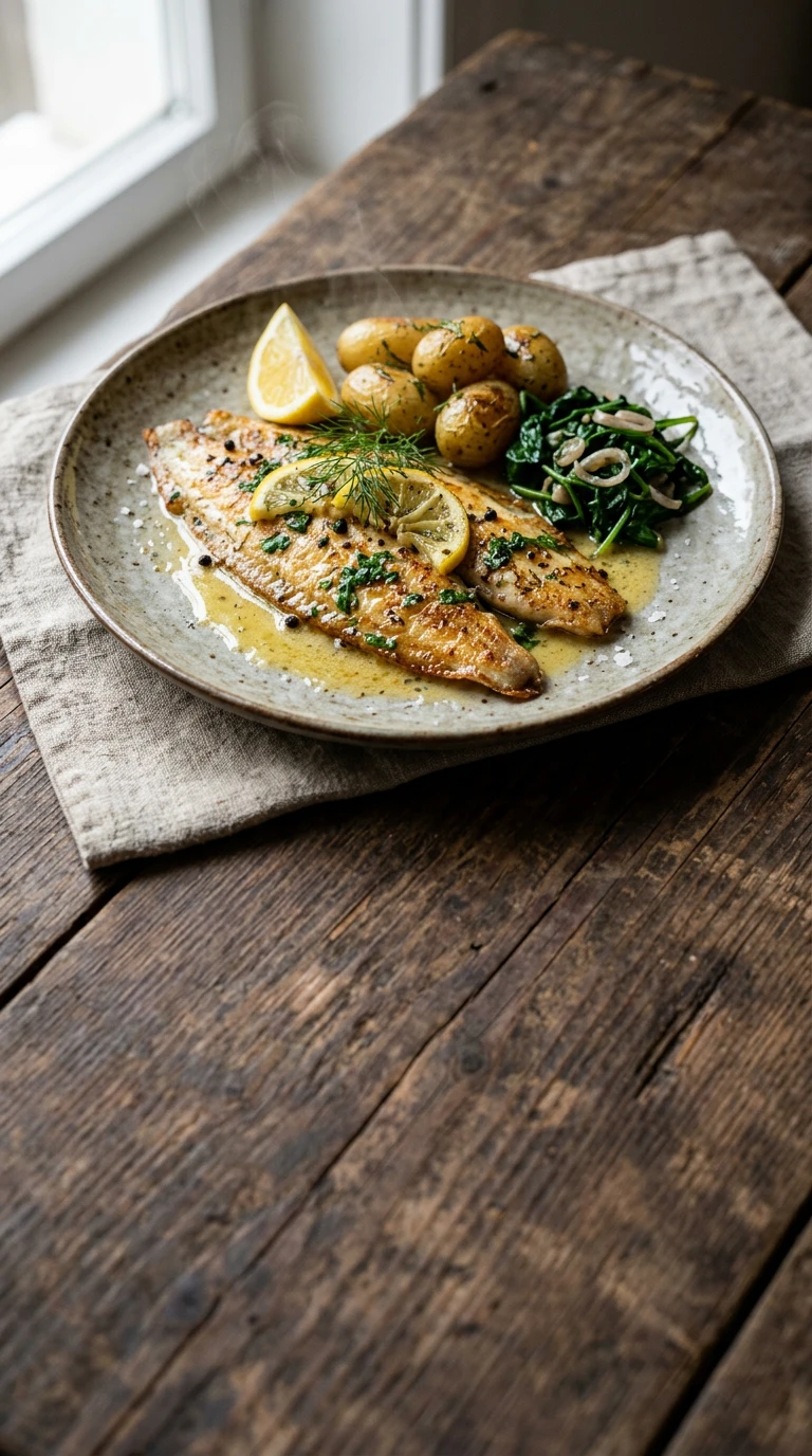 Pan-fried Sole with Lemon Butter