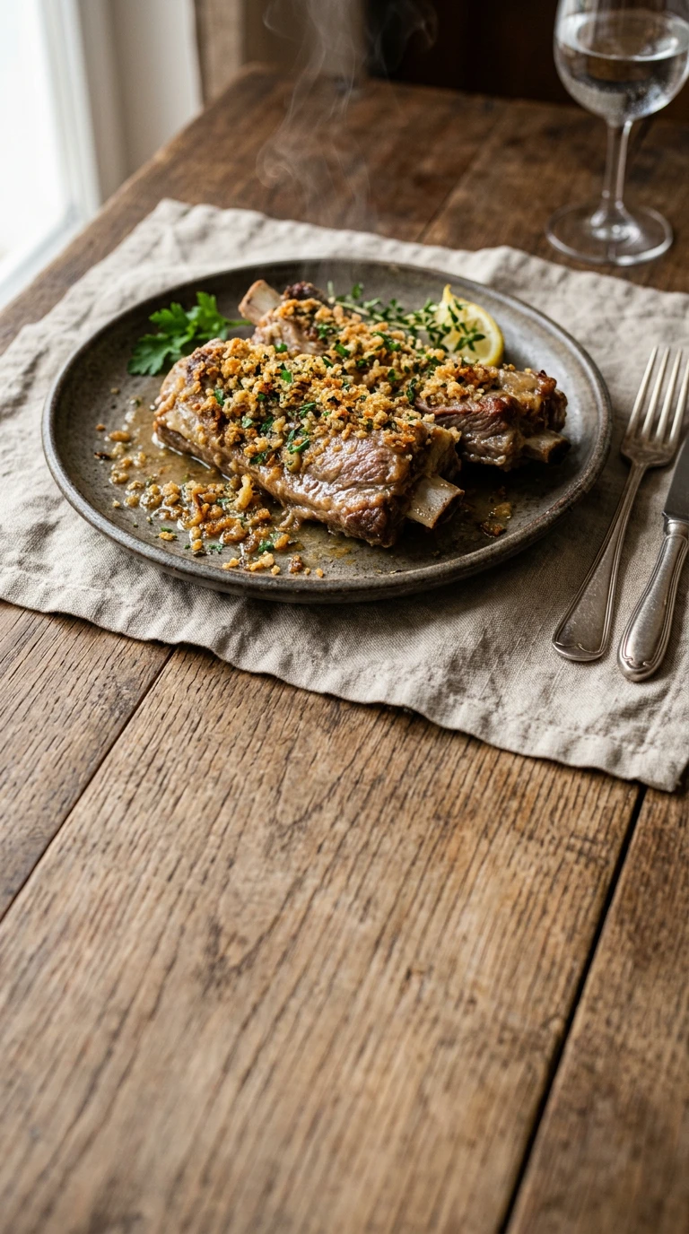 Gedämpfte Kalbsrippen