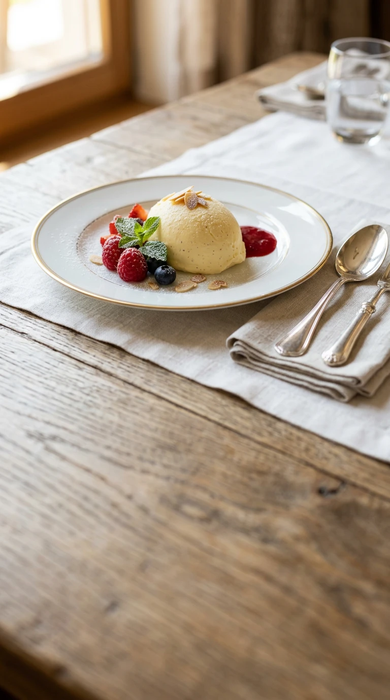 Mousse glacée à la crème