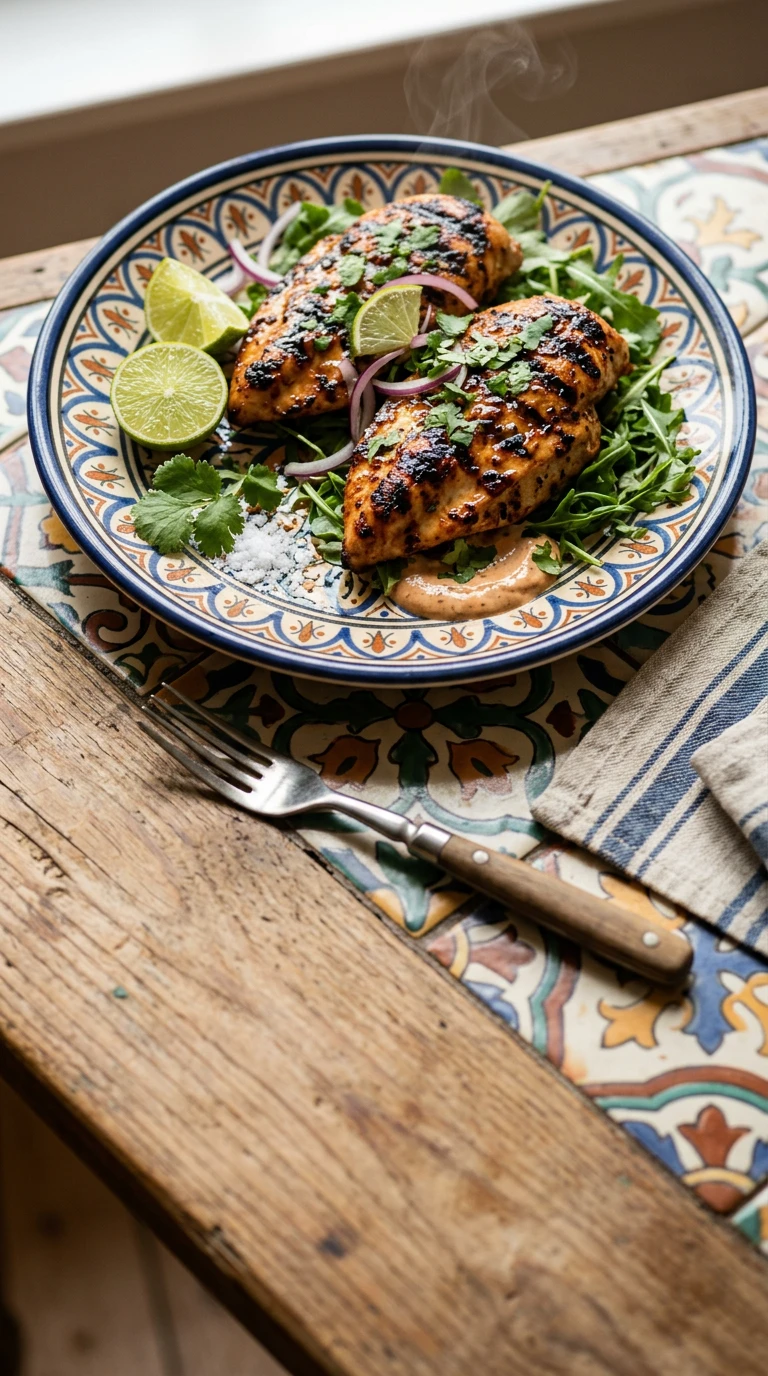 Poulet grillé au chipotle et citron vert