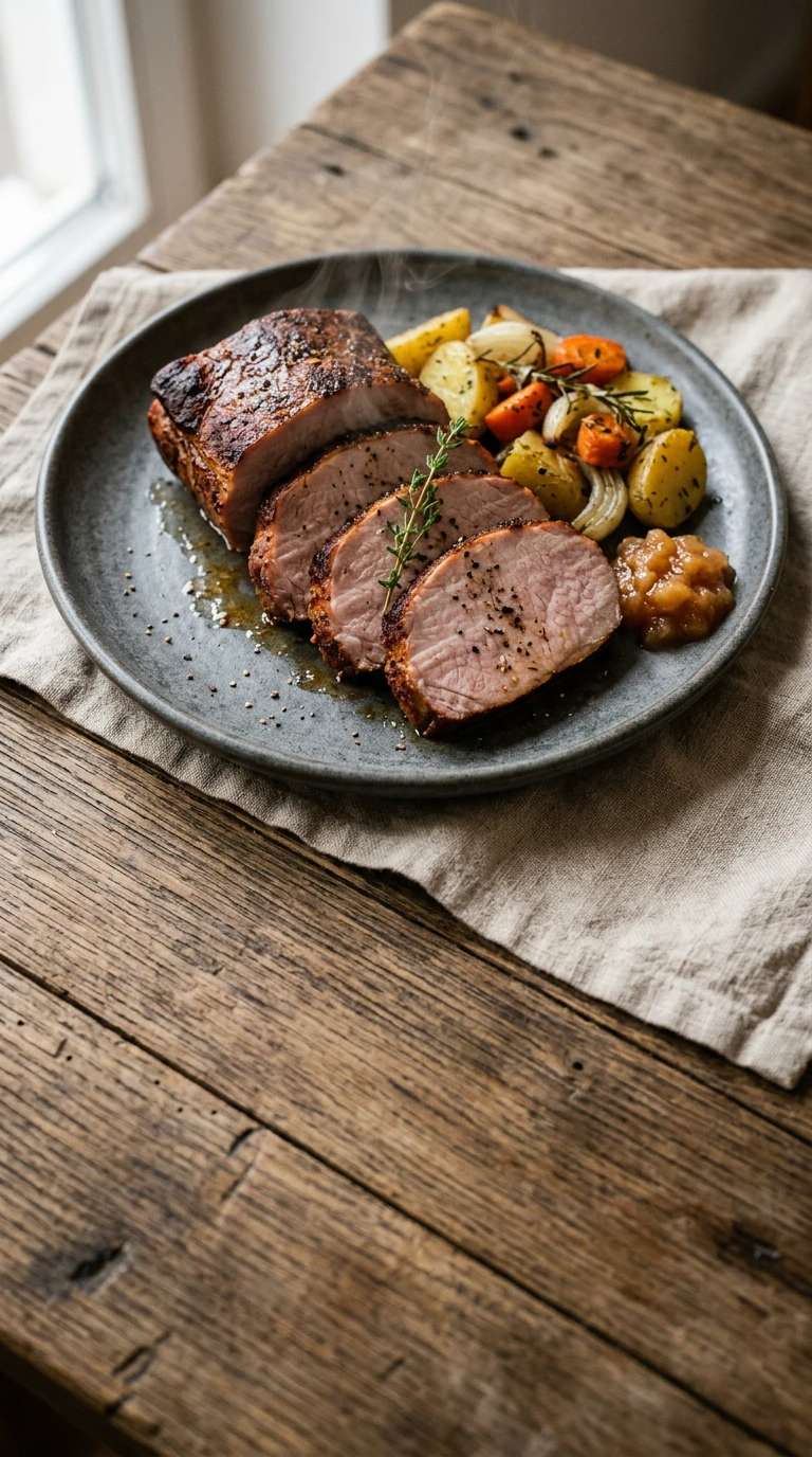 Geräucherter Schweinelendenbraten