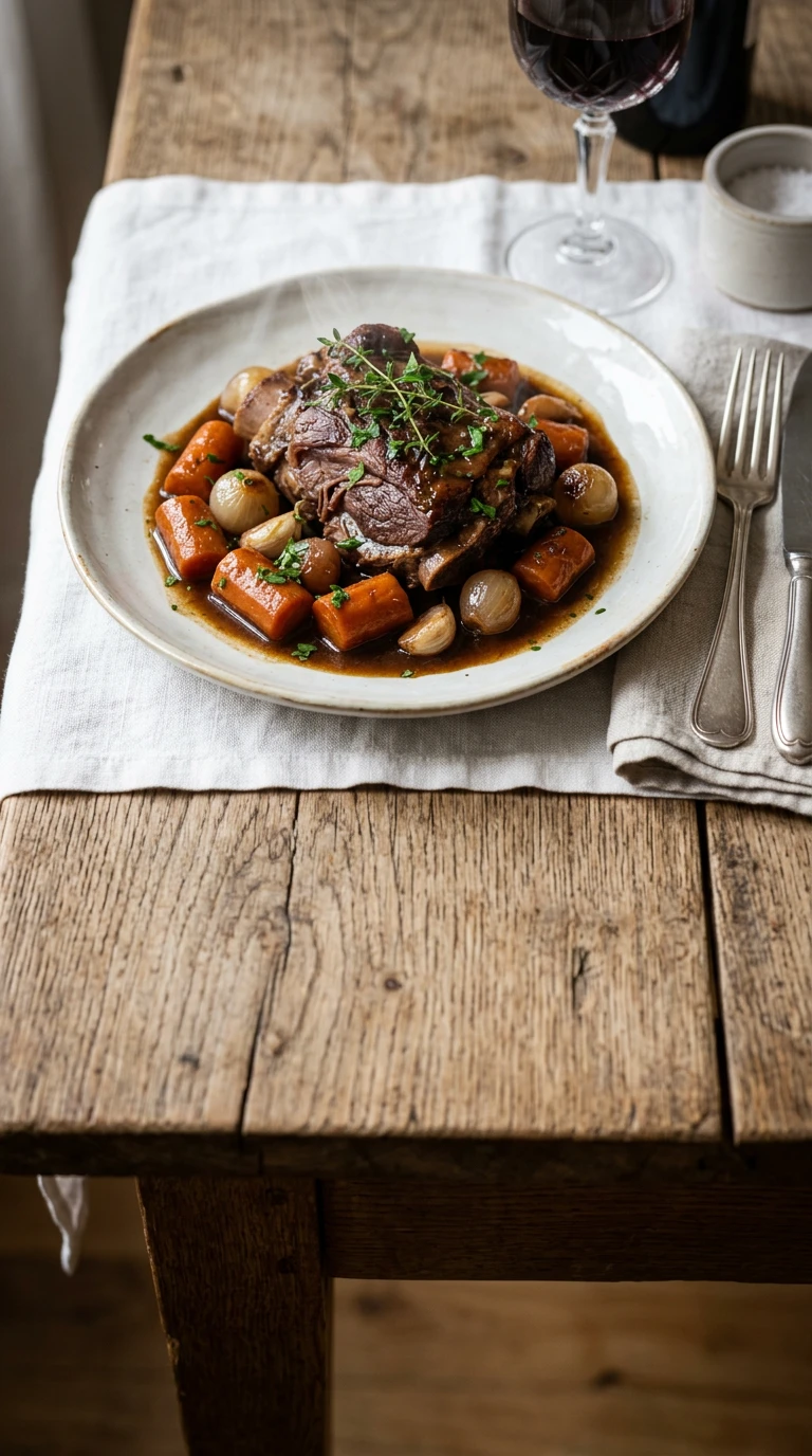 Épaule d'agneau braisée