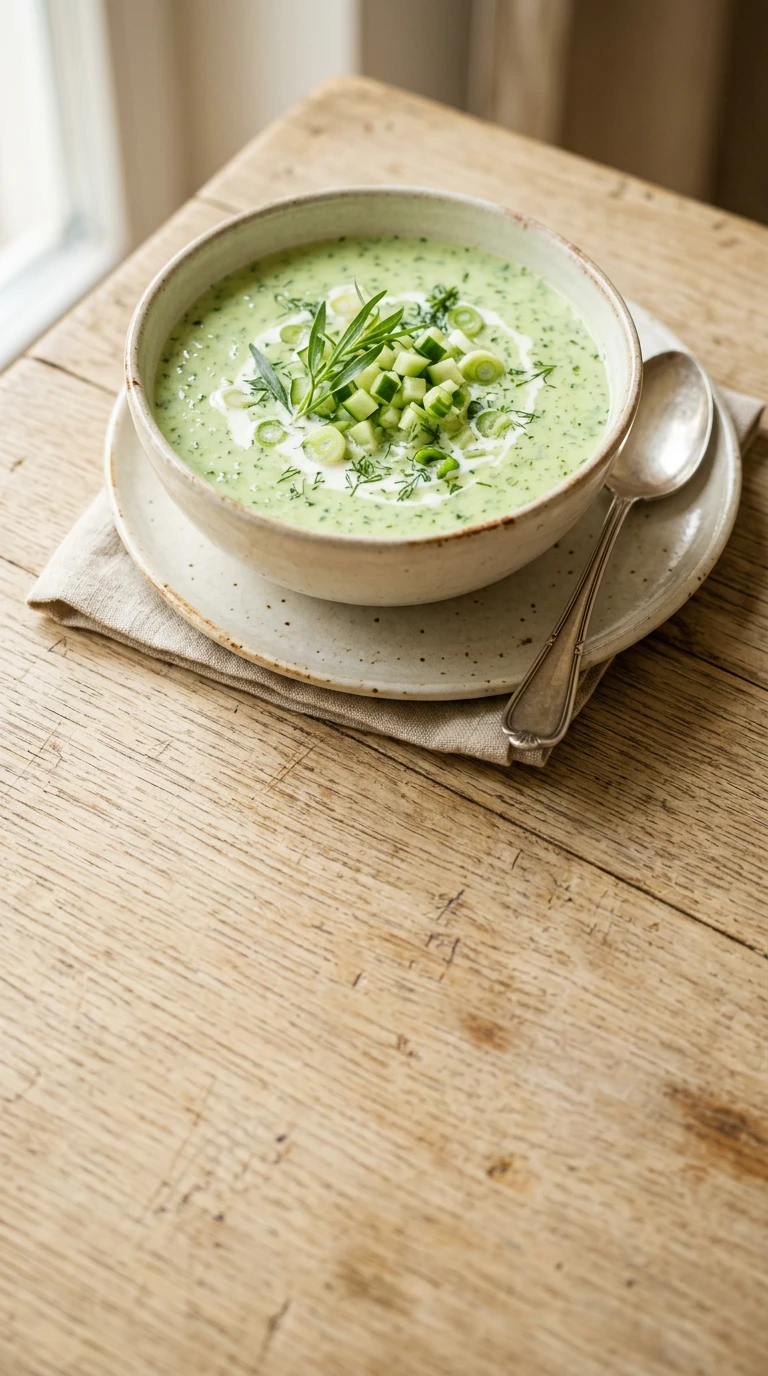 Gurkensuppe mit Buttermilch
