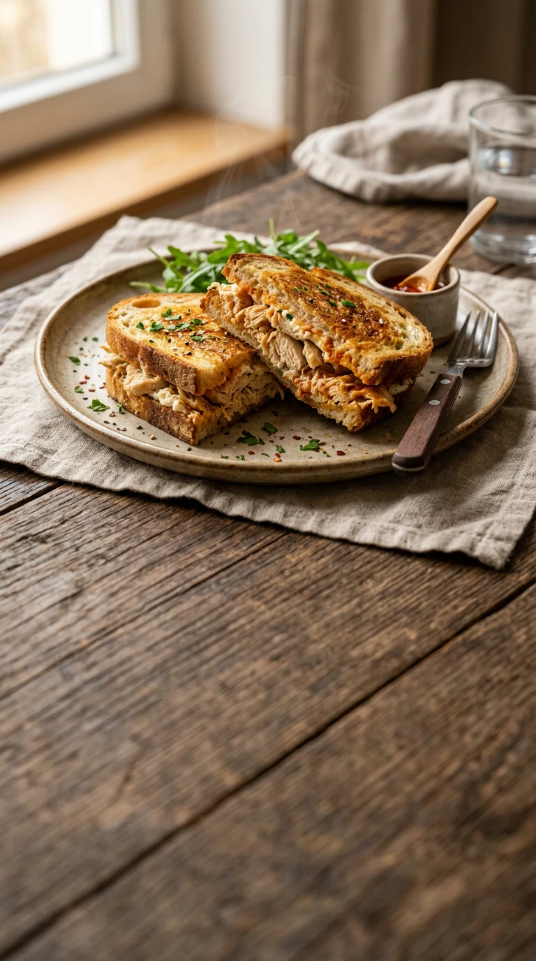 Hähnchen-Ricotta-Panini