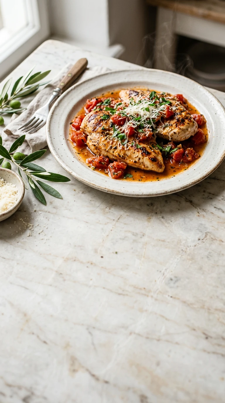 Poulet mariné à l'italienne