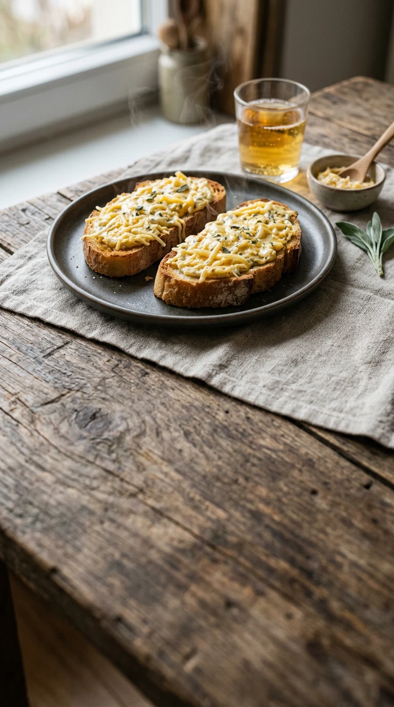 Cheese Spread on French Bread