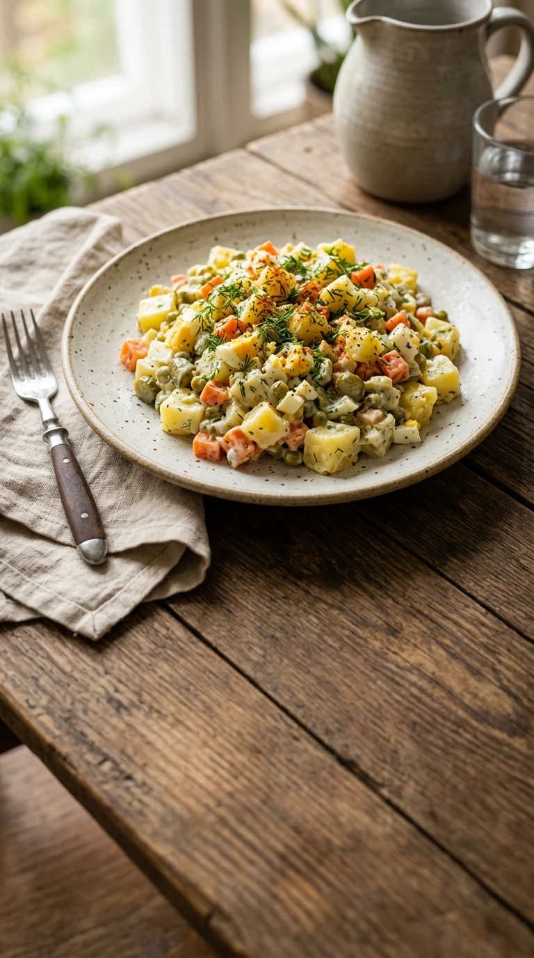 Salade de pommes de terre (Olivier)