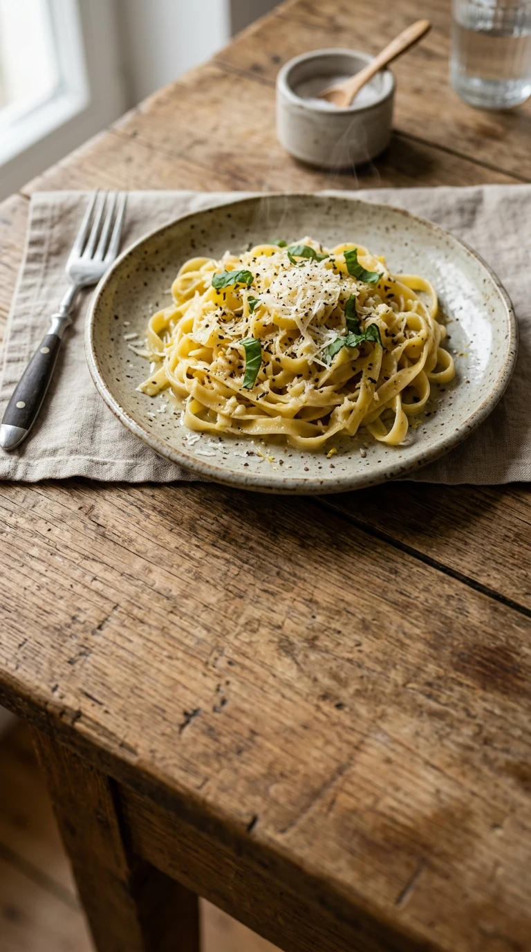 Knoblauch-Parmesan-Pasta