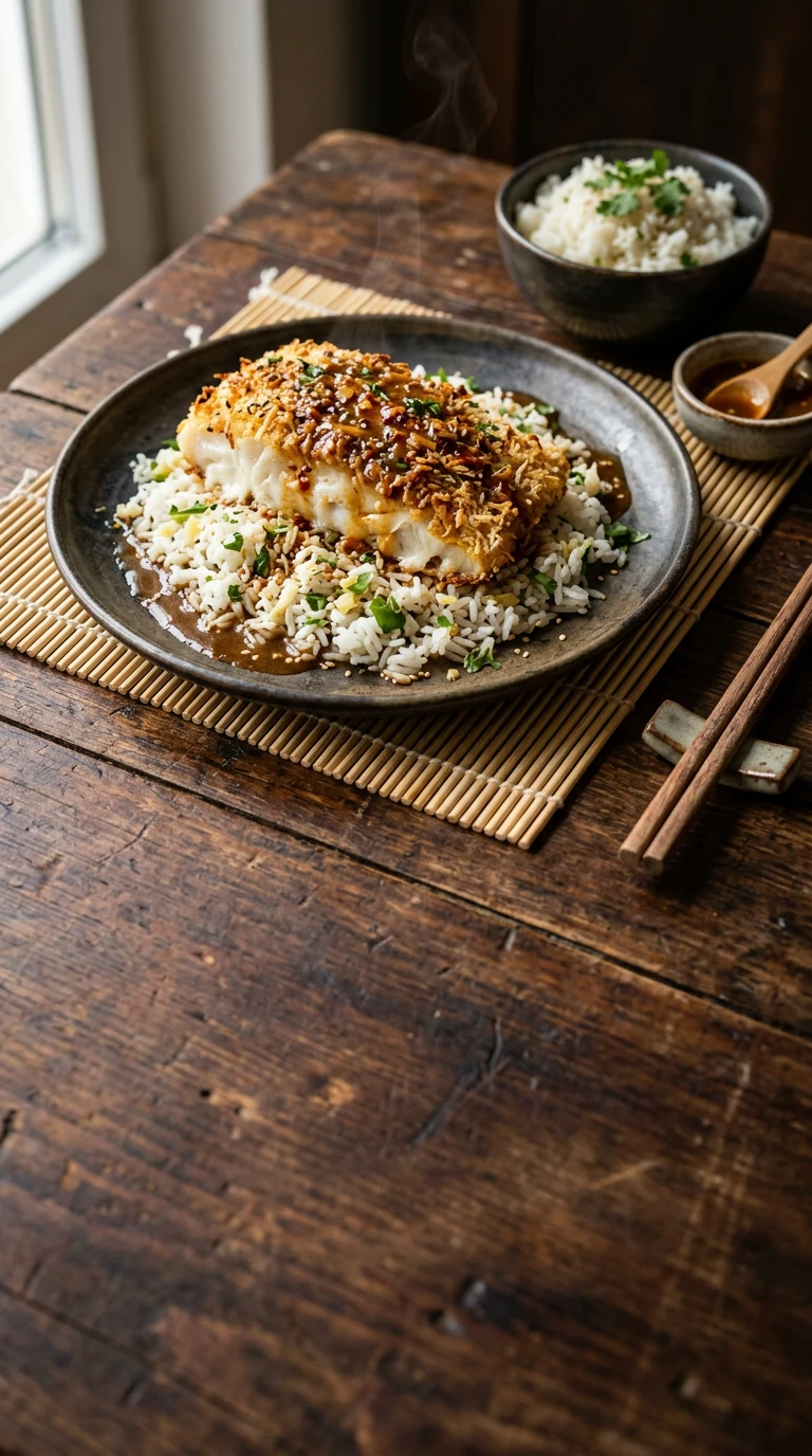 Kokoskrusten-Kabeljau (aus dem Ofen)