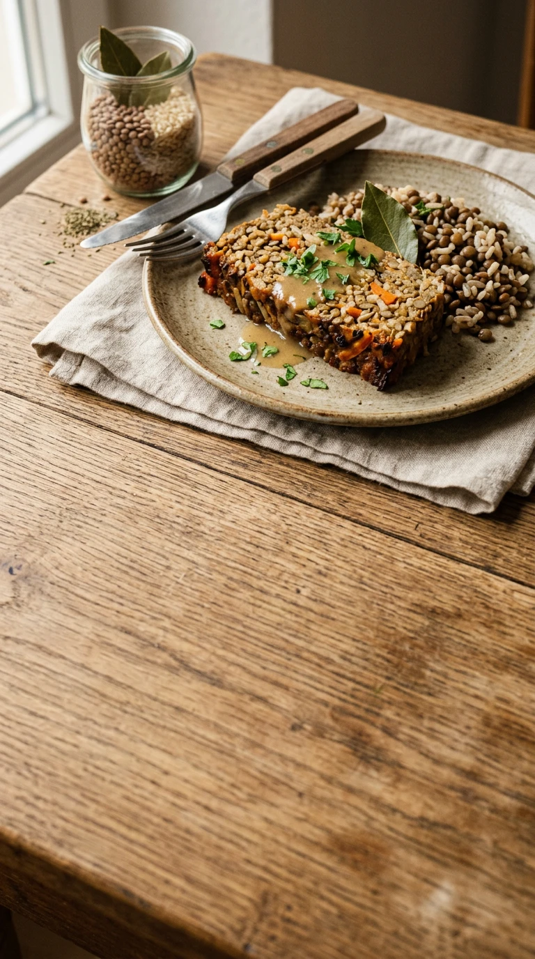 Lentil Rice Loaf