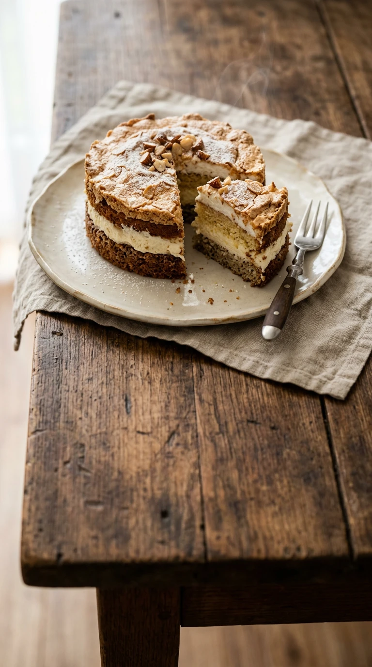 Gâteau macarons à la meringue