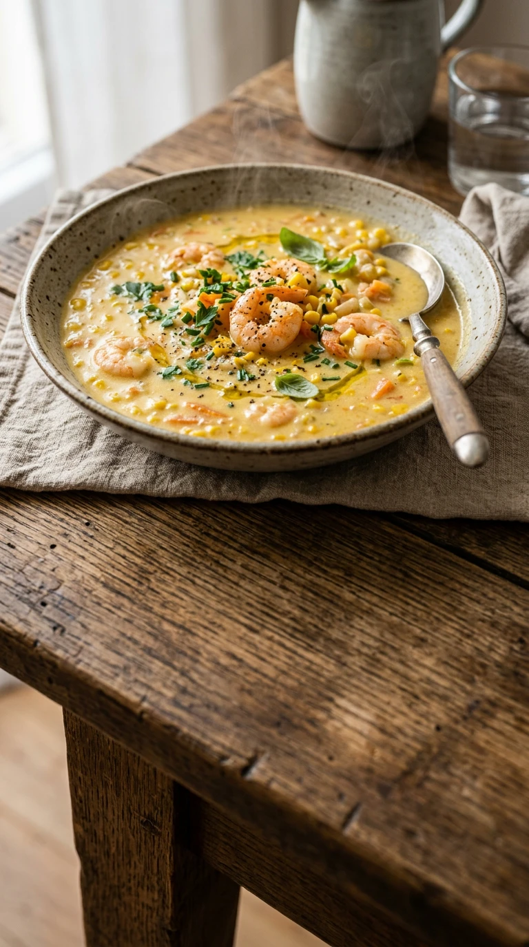 Mais-Garnelen-Chowder