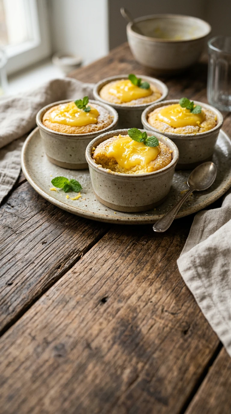 Mikrowellen-Zitronenpuddings