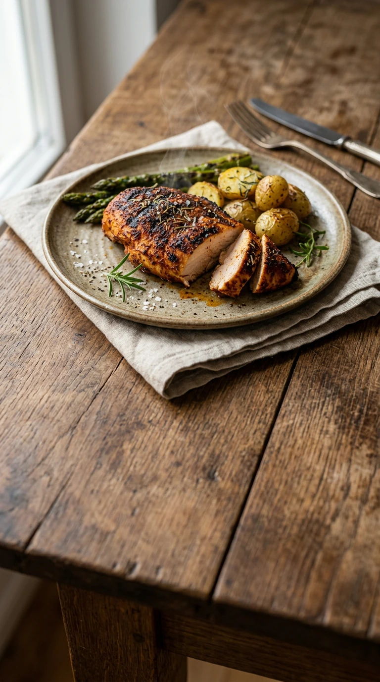 Poitrines de poulet grillées au mélange d'épices