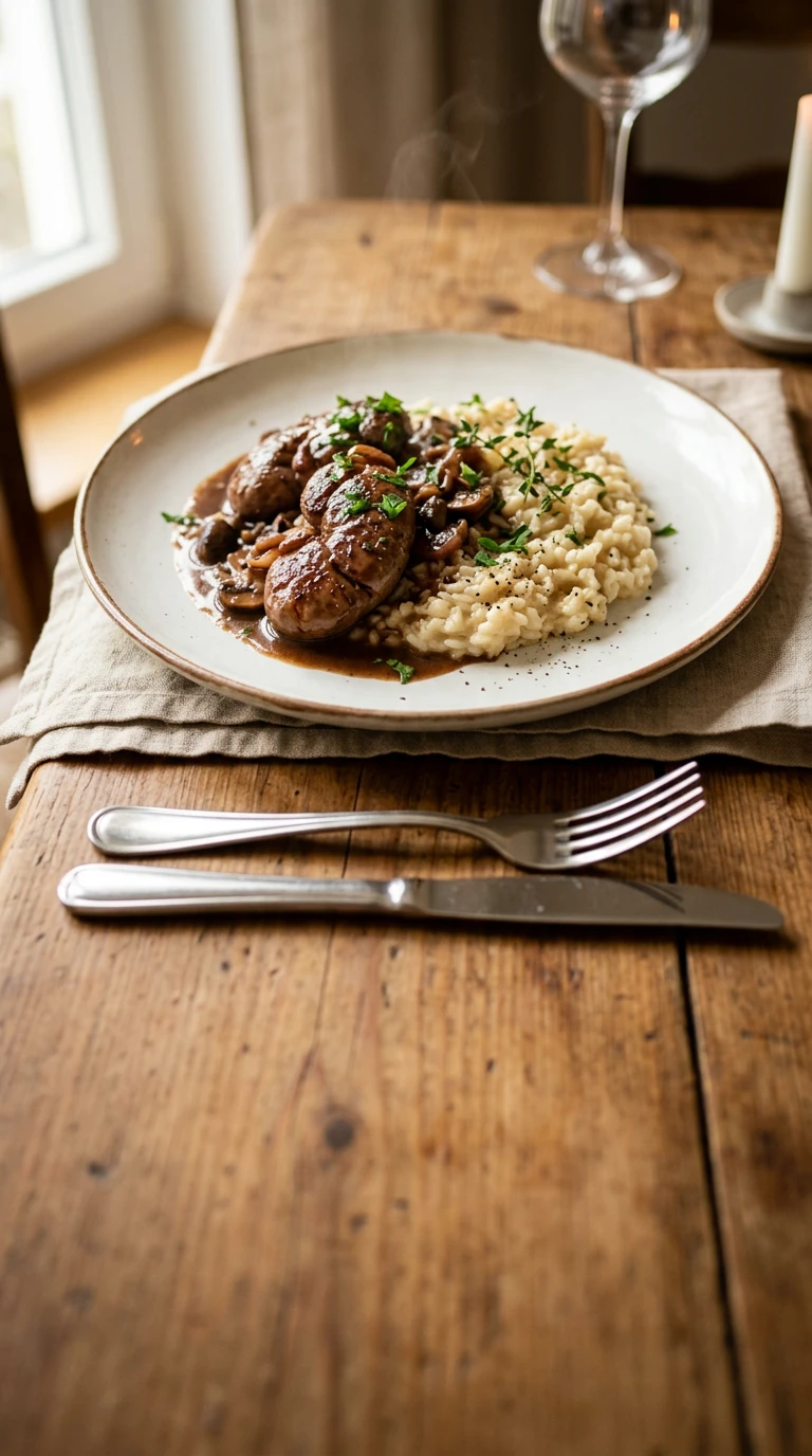 Turban de rognons à la Piémontaise
