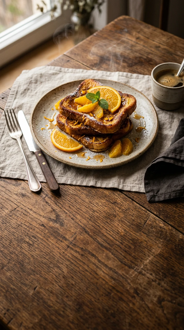 Pain perdu à l'orange
