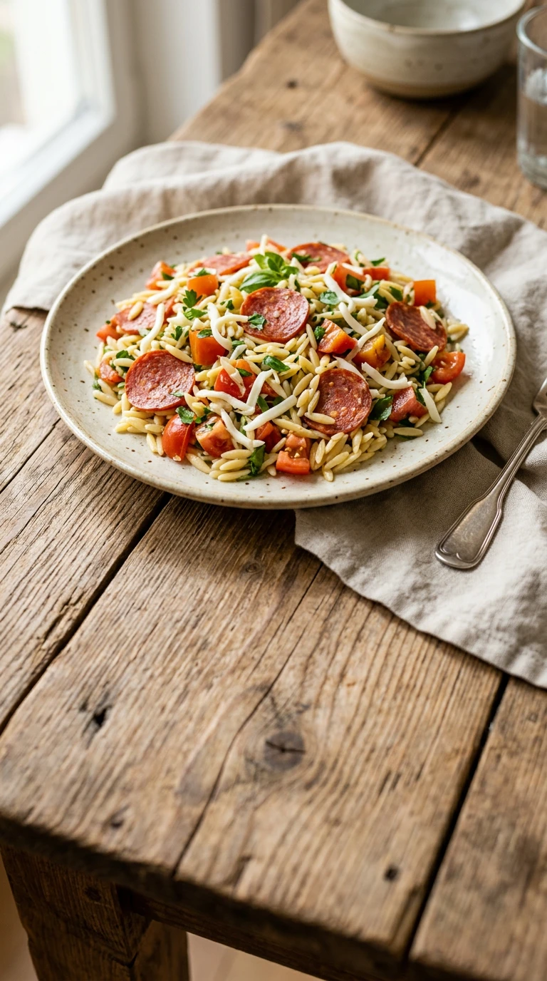 Pasta-Salat mit Pepperoni