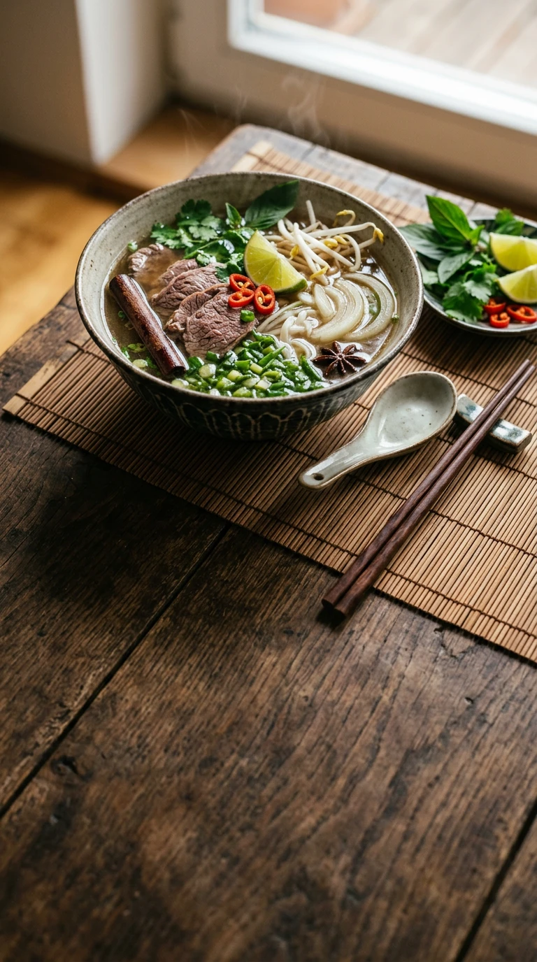 Pho mit Rindfleisch