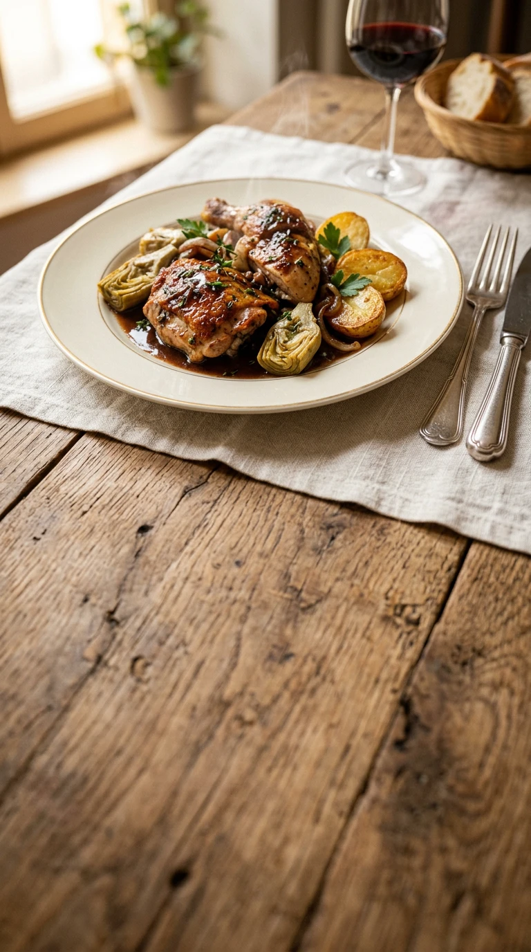 Poulet sauté Bordelaise