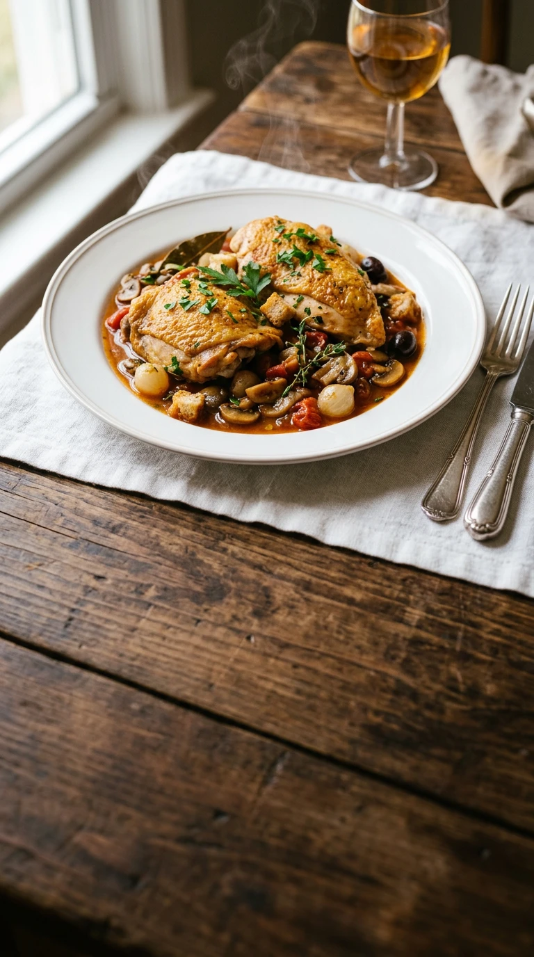 Poulet sauté Marengo