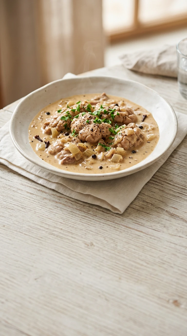 Ragoût de cervelle de veau