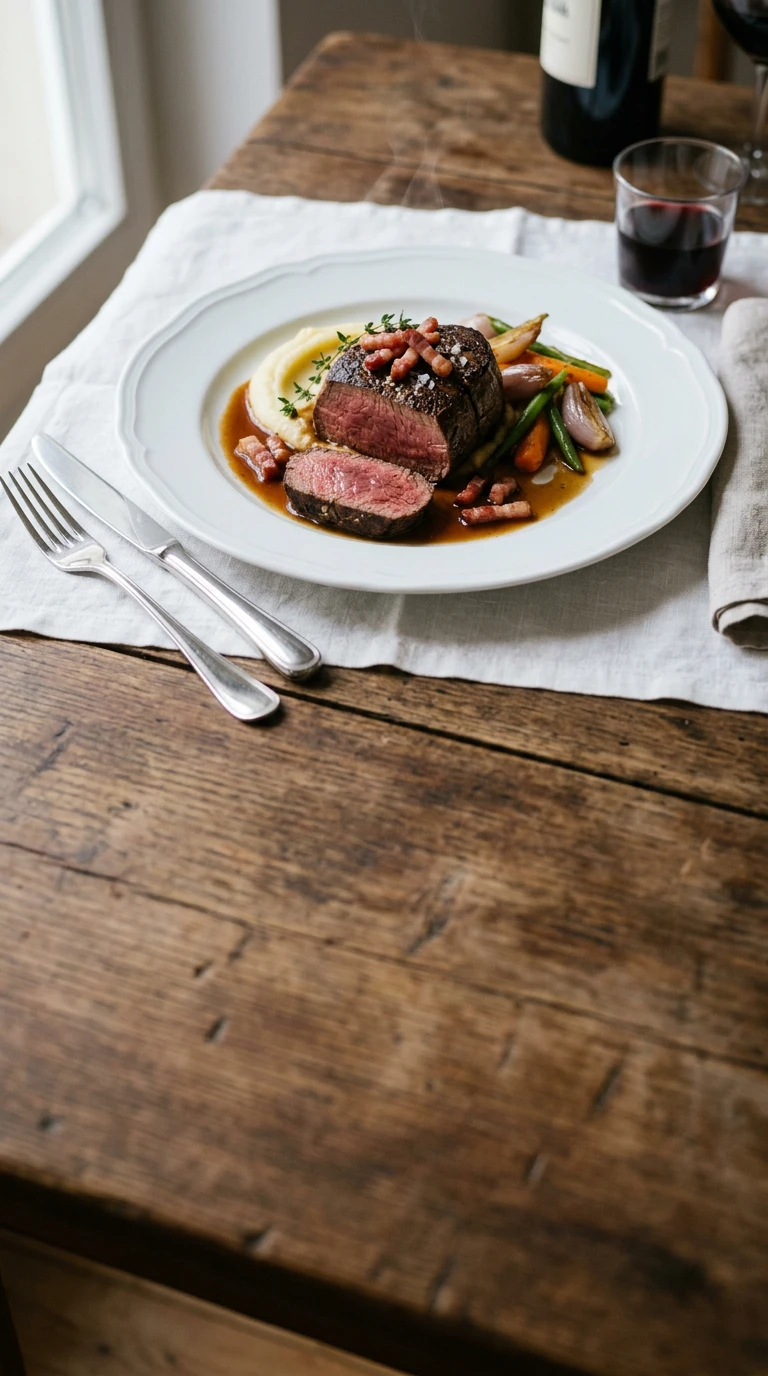 Rinderfilet (Filet de Bœuf, Rinderfilet im Bratenstil)