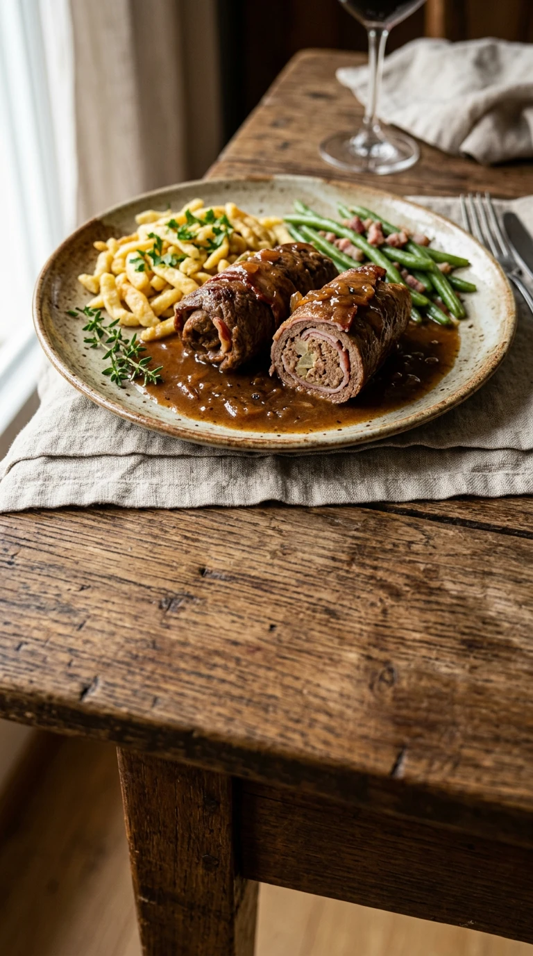 Rouladen von Kalbfleisch nach Schweizer Art
