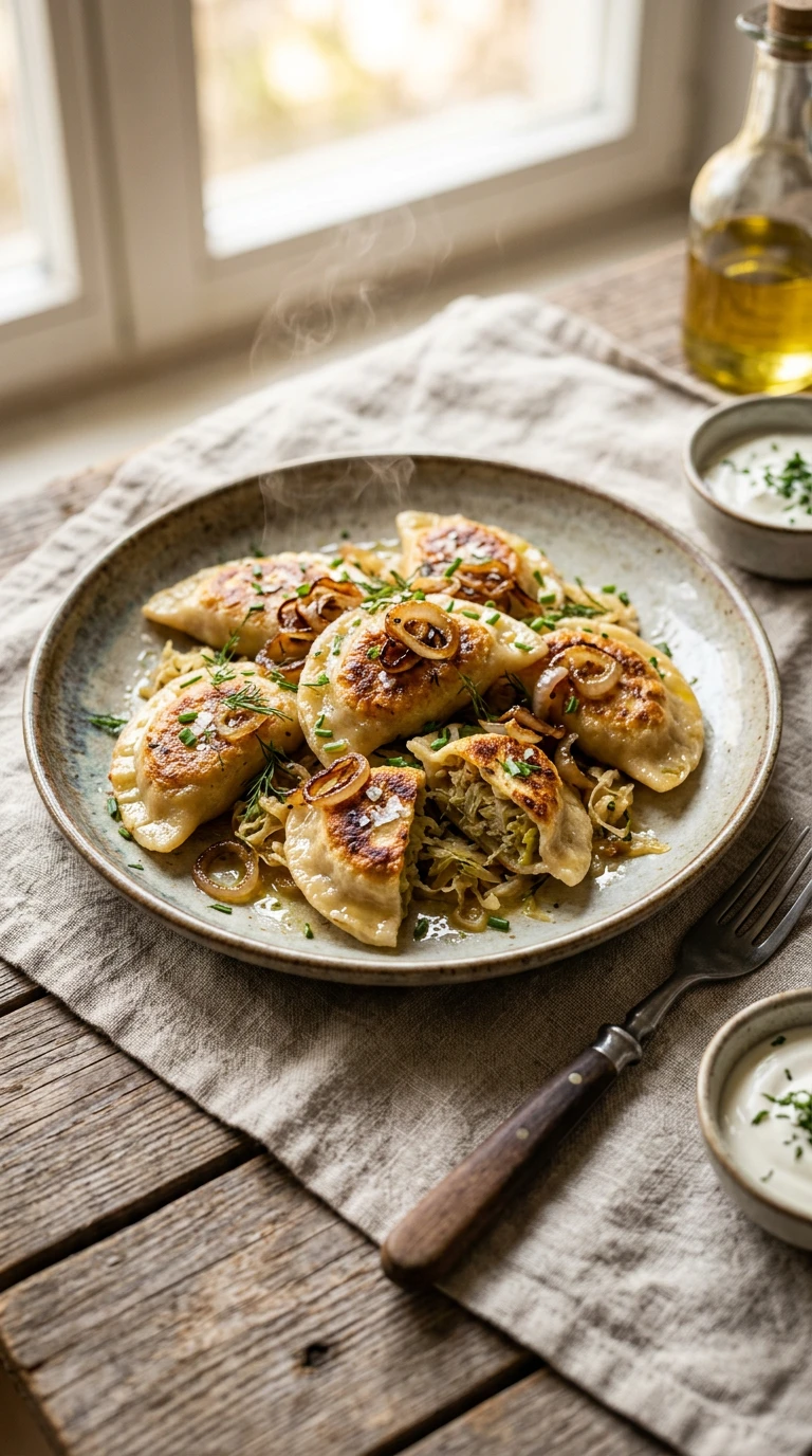 Pierogi au chou fermenté
