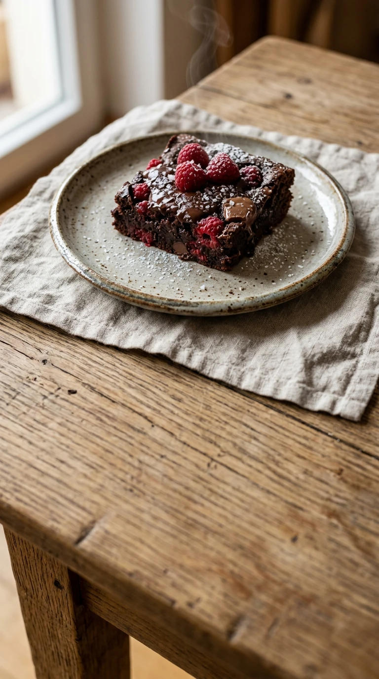 Schokoladen-Himbeer-Brownies